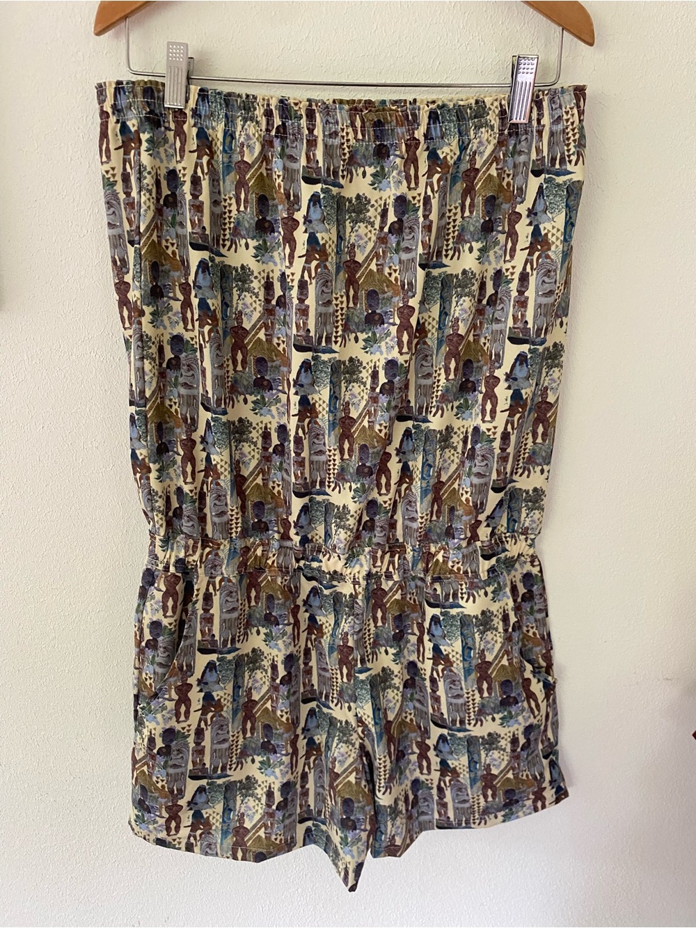 Nawelu Nakai  Hawaii  Printed Elastic-Waist romper